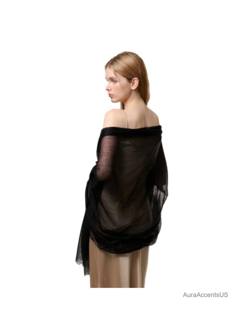 100% Cashmere Shawl Wrap Women Oversized Sheer Scarf All Seasons Gift Box